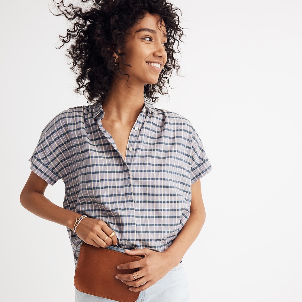 NWT Madewell Hilltop Shirt in Precioso Plaid